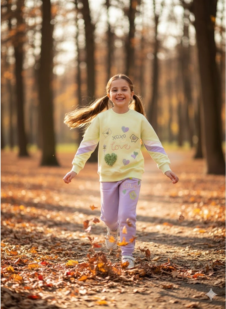 Macaw Kids Winter Cotton Set 100% Padded – Soft Warm Children Outfit with Heavy Outer Fabric, Anti-Pilling & Fade Resistant, Comfortable Long Sleeve Top and Pants for Daily Wear, School & Outdoor Activities(8years) - Image 2